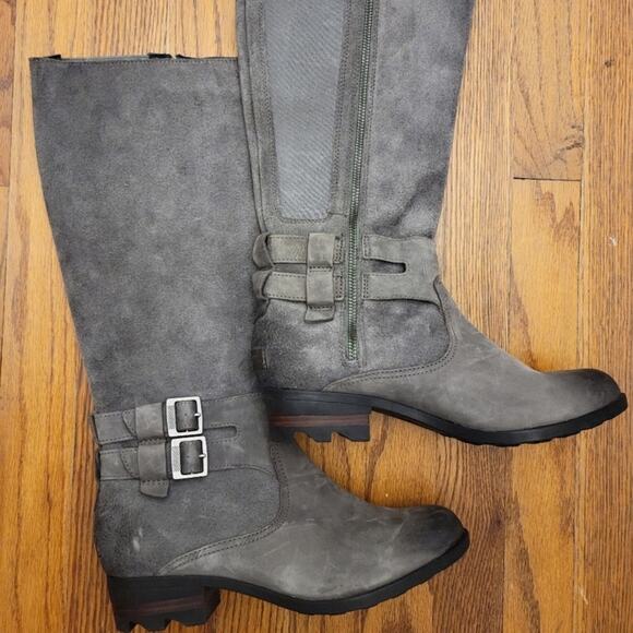 Sorel Lola women's tall boots sz 9.5 in gray - Picture 1 of 8